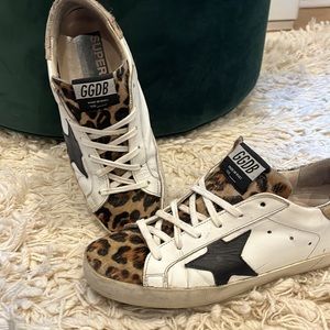 Golden Goose Leopard Print Sneakers